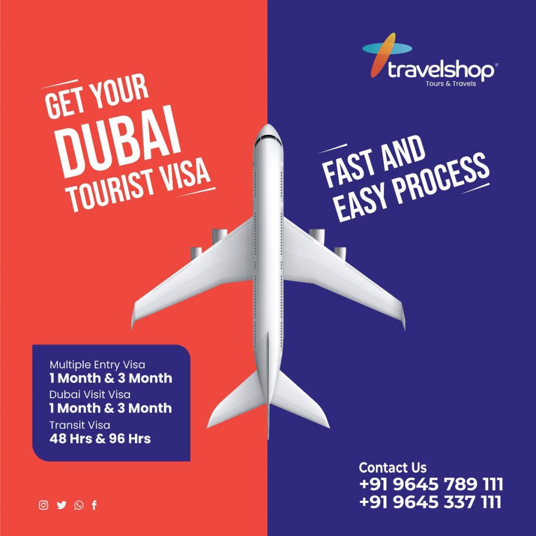 dubai visit visa charges for 1 month from kerala